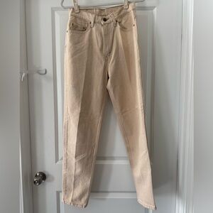 Levi's 521 Light Tan Cotton Jeans